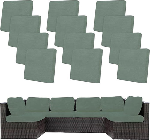 12Pcs Stretch Patio Cushion Covers, Outdoor Couch Covers Replacement, Outdoor by BIETYONE