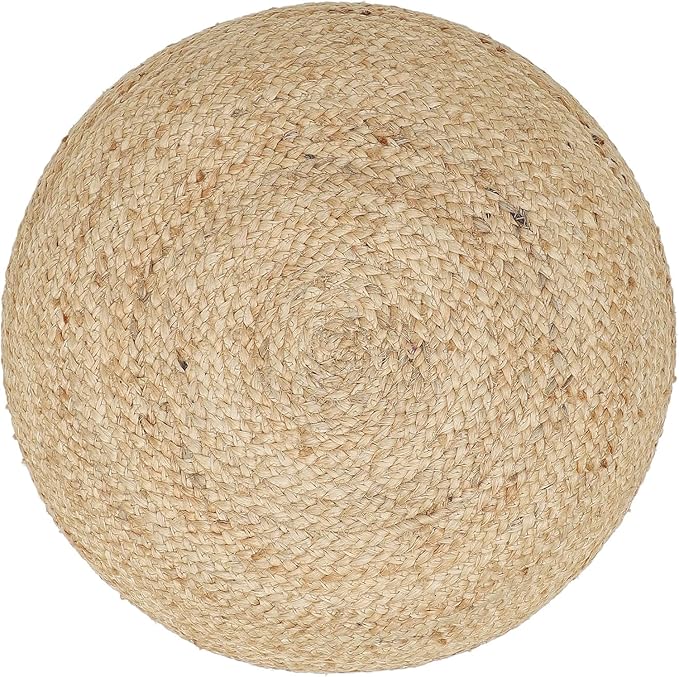 REDEARTH · Jute Circular Pouf Ottoman - Image 5
