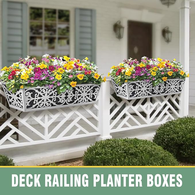 2 Pack 24 Inch Window Boxes Planter - Image 4