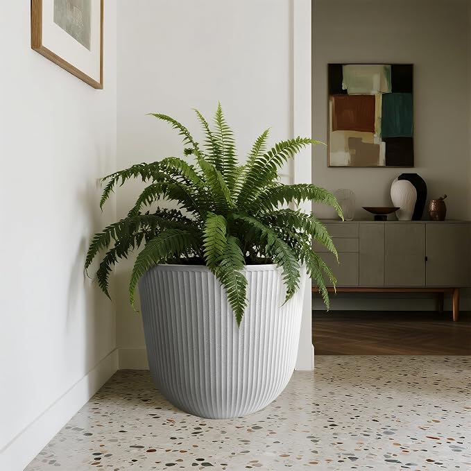 WORTH Garden Round Large Planter Pot 1-Pack - Image 5