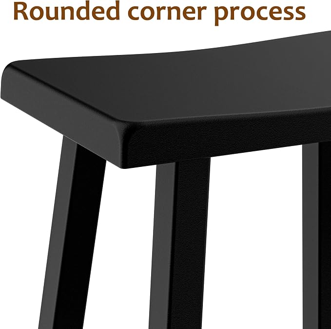 Outdoor Bar Stools Set of 2, Modern Durable Resin Bar Chairs - Image 8