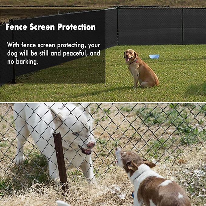 UPGRADE Privacy Fence Screen 8'x28' Black Outdoor 90% Visibility Blockage 170 - Image 6