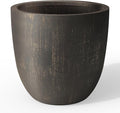 Kante 18 Inch Dia Round Concrete Planter, Indoor Outdoor Large Plant Pot by Kante
