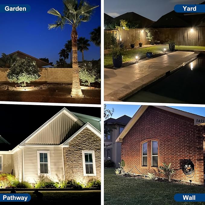 Solar Spot Lights Outdoor, 6 Pack/56 LED Outdoor Lights - Image 6