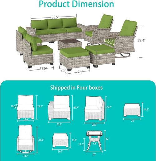 11-Piece Outdoor Patio Furniture Set - Image 2