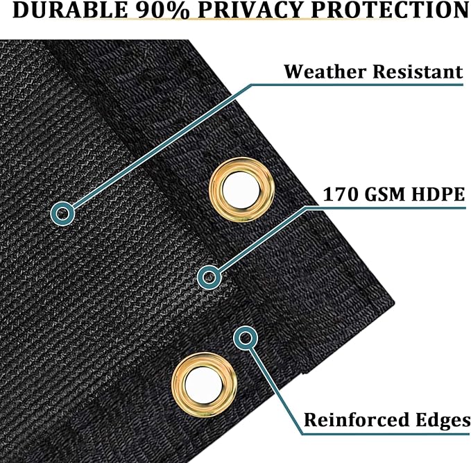 Shade&Beyond 4' X 50' Fence Privacy Screen Heavy Duty 170 GSM Fencing Mesh - Image 2