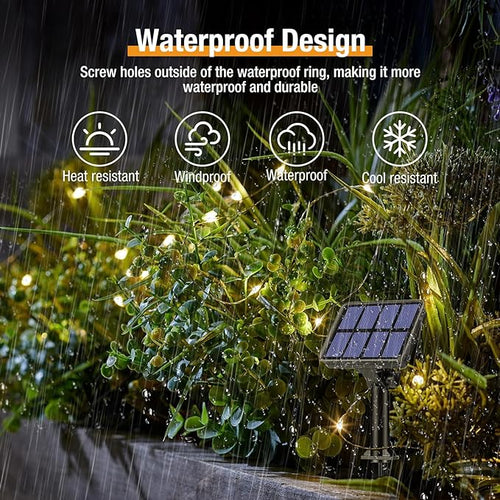 12 Pack Solar String Lights Outdoor, Total 960LED 396FT Solar Fairy Twinkle - Image 2