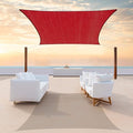ColourTree TAPR1616 Custom Size 7' x 22' Red Sun Shade Sail Canopy UV Block by ColourTree