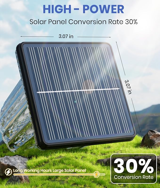 Upgraded Solar Lights Outdoor Waterproof 6 Pack, Adjustable Warm&Cool White - Image 2