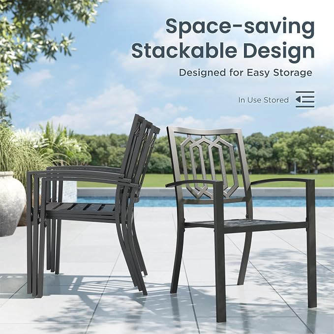PHI VILLA 7 Piece Outdoor Dining Set - Image 2