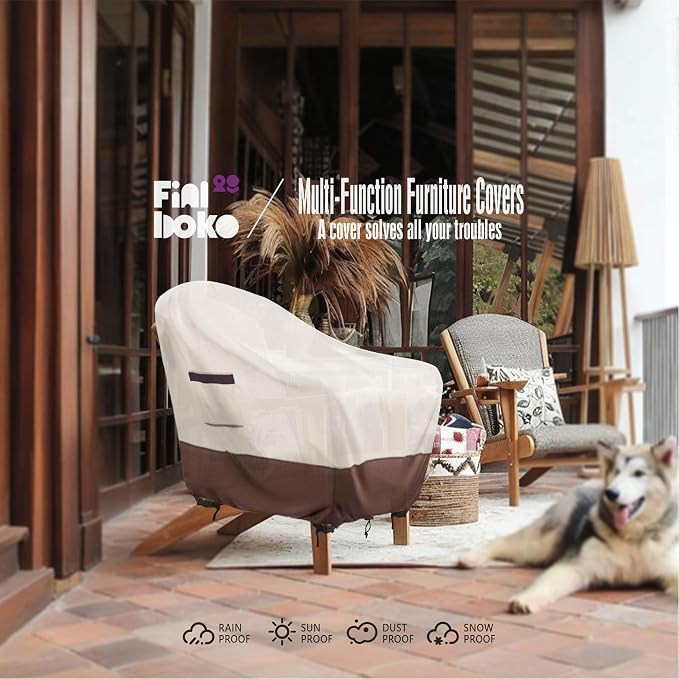 Outdoor Chair Covers, 100% Waterproof Heavy Duty Patio Furniture Covers - Image 7