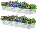 2 Pack 6x1.5x1FT Galvanized Raised Garden Beds Kit Outdoor Metal Gardening by Meberam