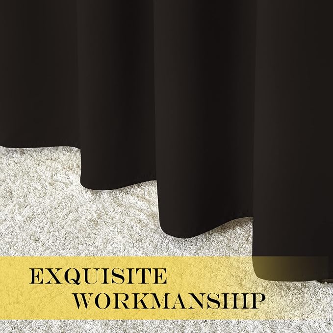 NICETOWN Bedroom Curtain Room Darkening Drapery 102 inches Length - Image 5