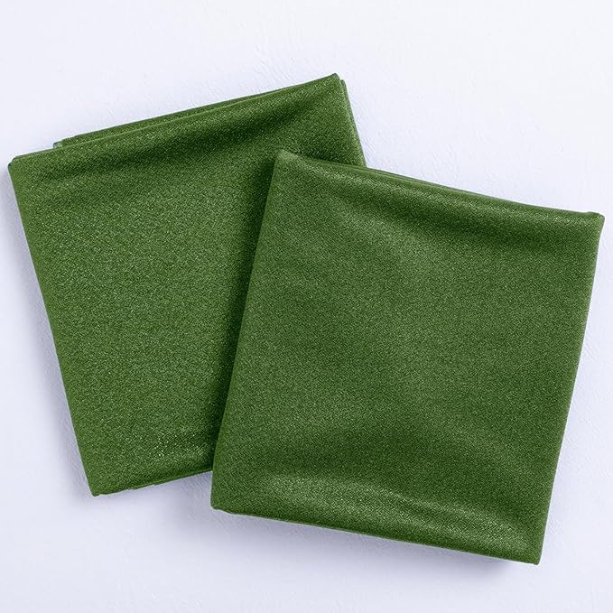 Outdoor Curtains Olive Green Sheer Chiffon Arch Drapes, 6.5 Yards