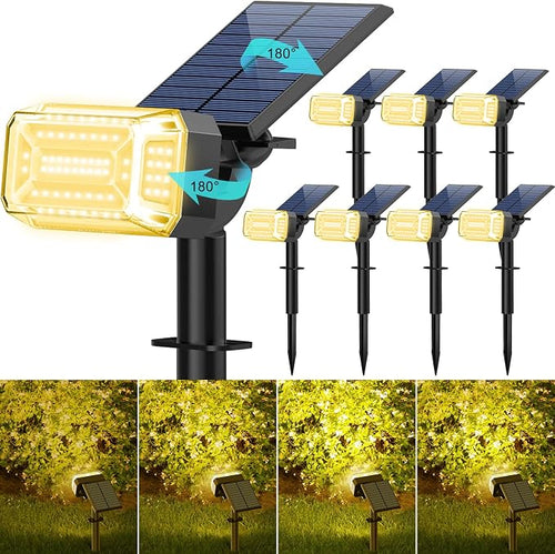 102 LEDs Solar Spot Lights Outdoor Waterproof IP65, Solar Spotlights, by KIPEINI