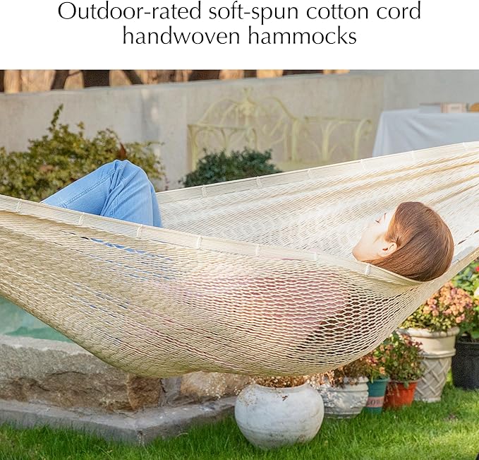 PNAEUT Handwoven Mayan Hammocks, Double Rope Hammock - Image 4