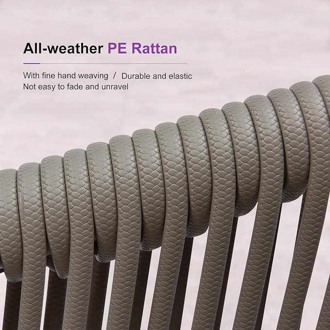 PURPLE LEAF 13 Pieces Outdoor Dining Set Patio Table and Chairs Set Aluminum - Image 2