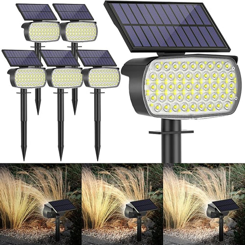 108 LED Solar Spot Lights Outdoor, Solar Lights Outdoor IP65 Waterproof by MinPea