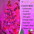 String Lights 500 LED Pink Waterproof Outdoor 165 Feet