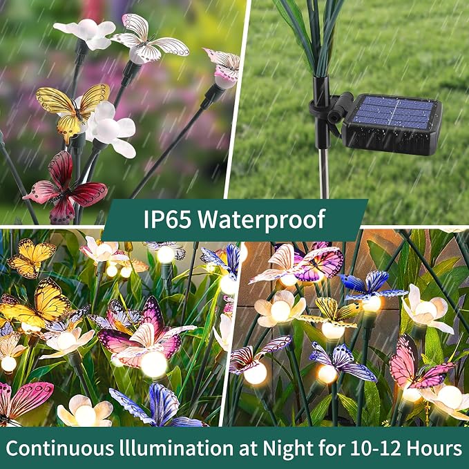 Solar Garden Lights, Outdoor Solar Powered Decor - Image 4