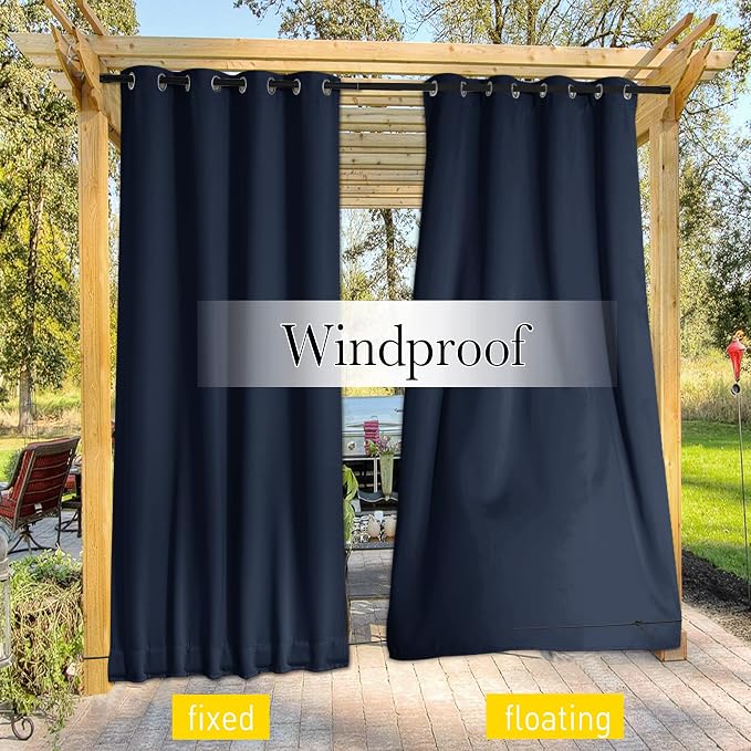 NICETOWN 2 Panels Outdoor Curtains - Image 7
