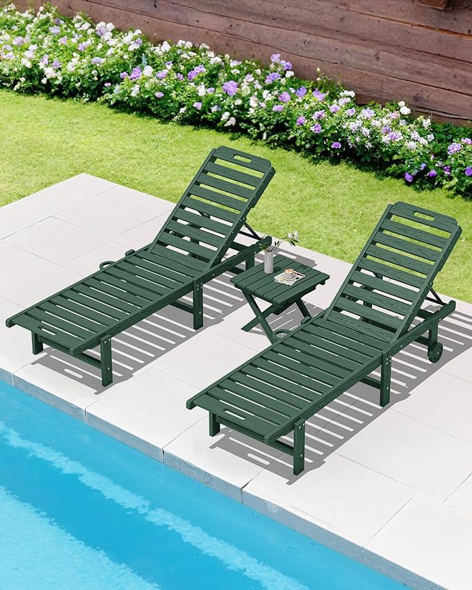 SERWALL Folding Outdoor Side Table Set of 6, Adirondack End Table - Image 12