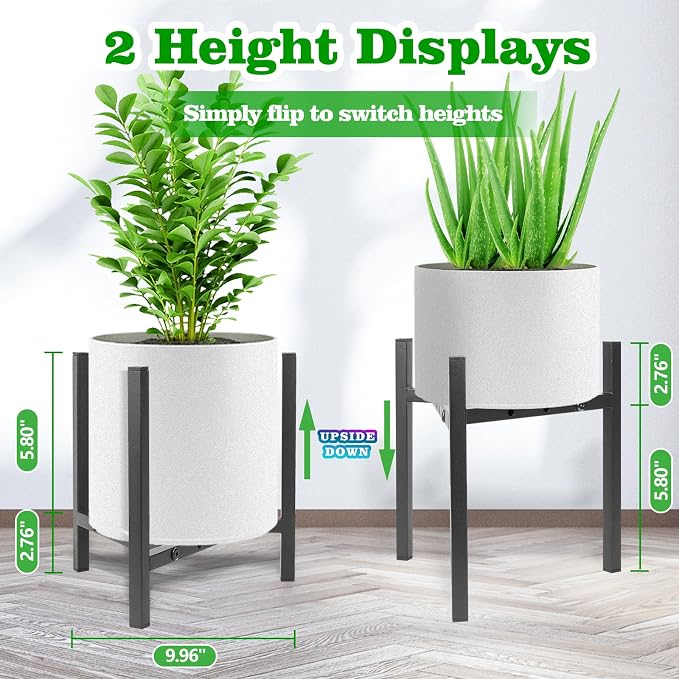 Airpark Plant Stand Indoor Adjustable, Metal Modern Plant Stand, Heavy Duty - Image 3