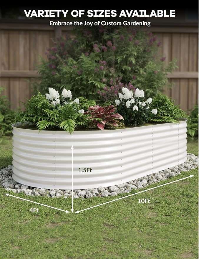 2 Pcs Raised Garden Beds Outdoor 10x4x1.5 ft - Image 4