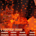 String Lights, 165 ft Outdoor Halloween Set with 500 Orange LEDs