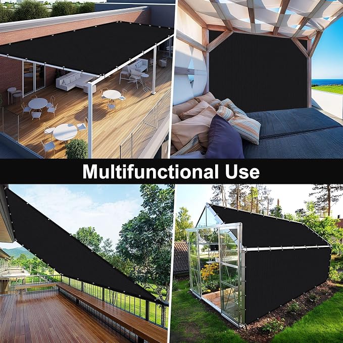 Artpuch 90% Sun Shade Cloth, 8 x 20 FT Pergola Shade Cover Canopy - Image 8