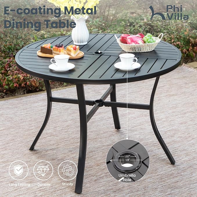 PHI VILLA Outdoor Patio Dining Set - Image 6