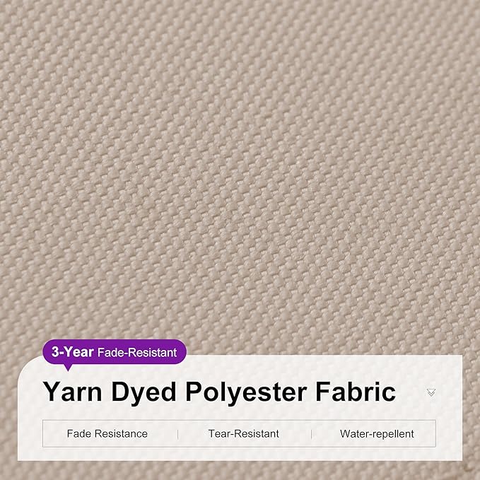 PURPLE LEAF 9 Feet Patio Umbrella Outdoor Cantilever Square Umbrella Aluminum - Image 7