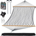 SUNCREAT Double Outdoor Hammock, Polyester Rope Hammock by SUNCREAT