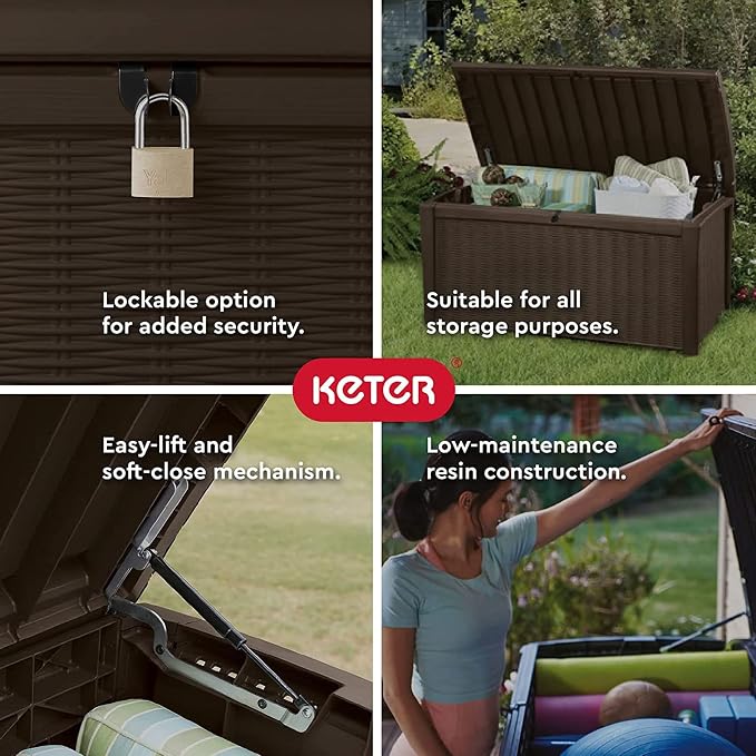 Keter Borneo 110 Gallon Resin Deck Box - Image 3