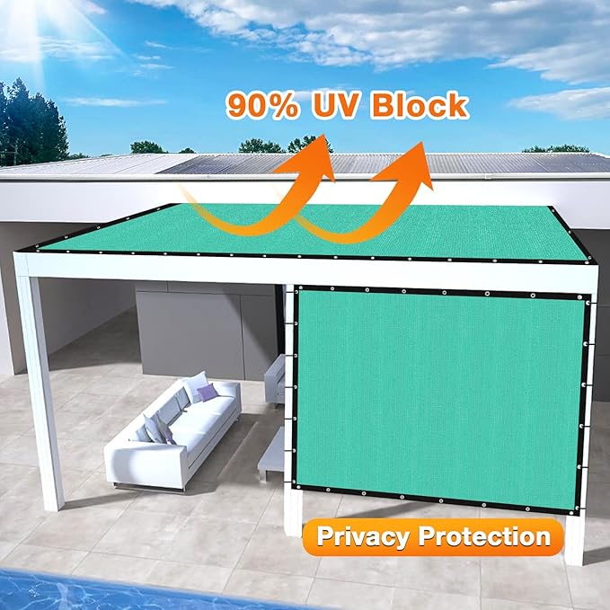 Artpuch Outdoor Pergola Shade Cover 8' X 13' Sun Shade Cloth - Image 3