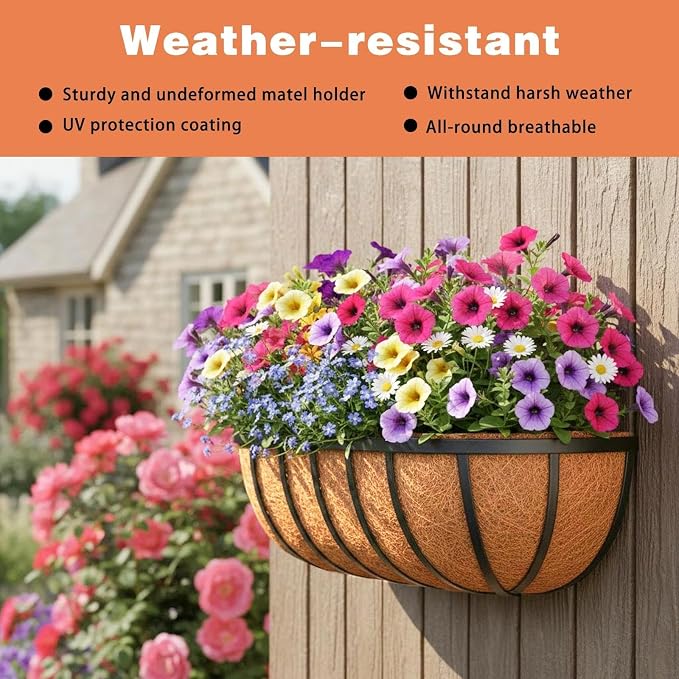2 Pack 24" Railing Planter Window Box - Image 3