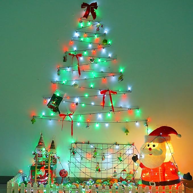 String Lights 165 ft with 500 LEDs, Red, Indoor and Outdoor Use