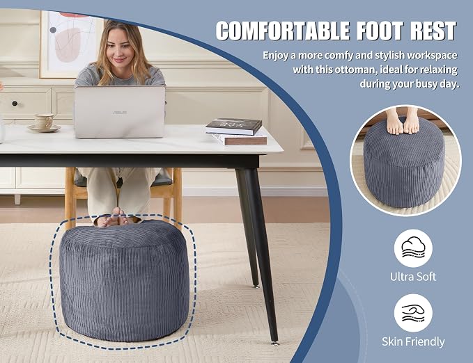 Pouf Ottoman Foot Stools Ottoman - Image 6
