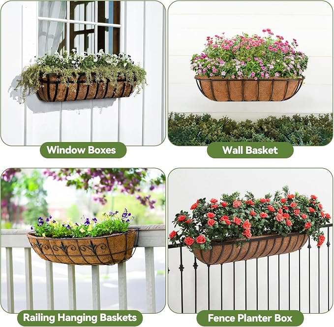 2Pcs Trough Coco Liner 24" Coco Coir Liners - Image 5