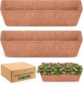 Halatool 2 Pack 24 Inch Window Box Liners, Pre-Formed Coco Fiber Replacement by HALATOOL