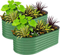 2 Pcs Raised Garden Beds Outdoor 10x4x1.5 ft by GarveeLife