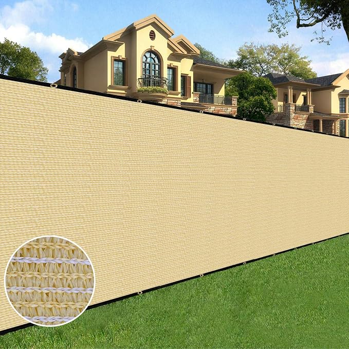 Sunnyglade 4 feet x 100 feet Privacy Screen Fence Heavy Duty Fencing Mesh Shade by Sunnyglade