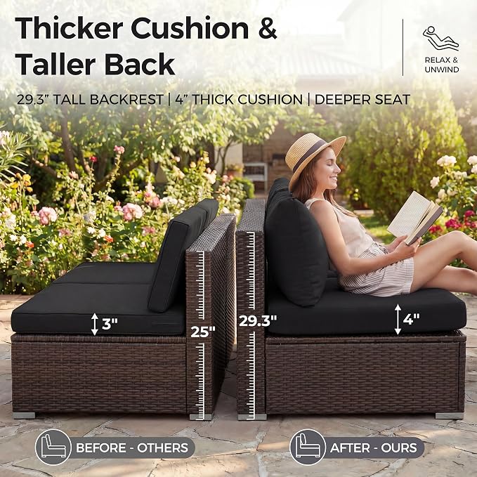 NICESOUL Large Size Patio Furniture Set - Image 7
