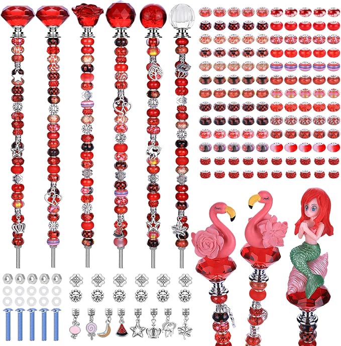 Decorative Garden Stakes DIY Kit, 158 Pieces, Crystal Globe Top