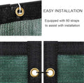 Garden Privacy Screen Fence Mesh, Green HDPE, 4 ft x 100 ft