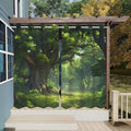 Outdoor Curtains Green Waterproof Patio Panels, 2-Pack 36 x 84 in