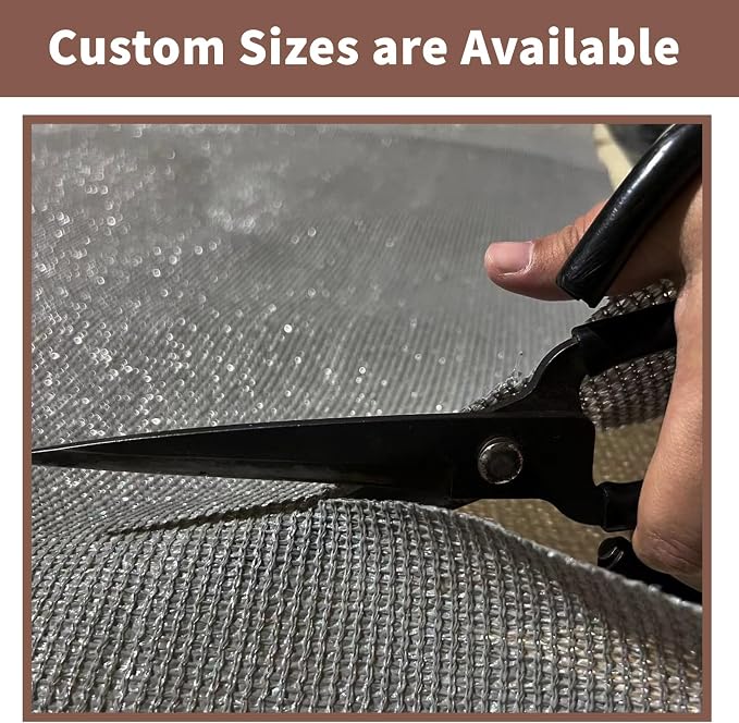 Sunny Guard Customized 3'x29' Dark Grey Balcony Privacy Screen, 90% Shade - Image 7