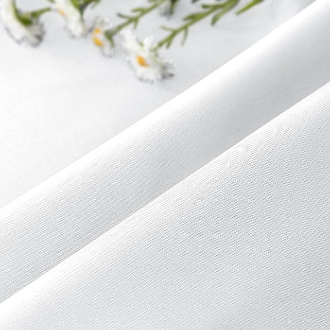 HolidayIdeas 4 Panels Outdoor White Curtains - Image 8