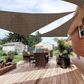 Patio Paradise 14' x 14' x 13'10" Sun Shade Sail Triangle Canopy, Permeable by Patio