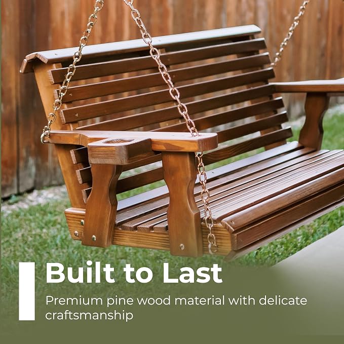 Amish Casual 6 Foot Roll Back Porch Swing - Image 4